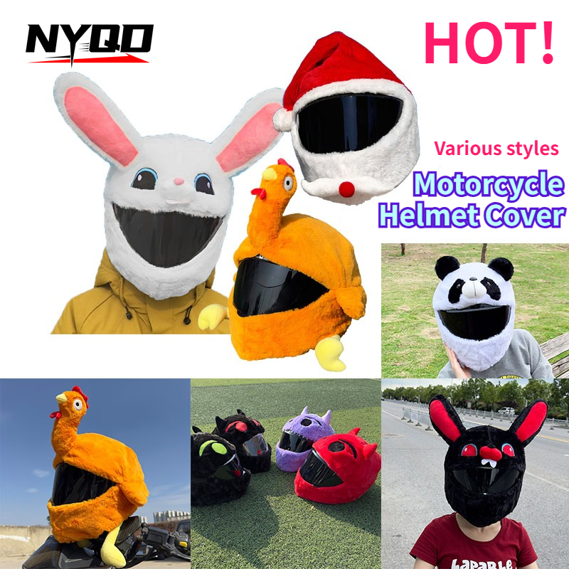 Motorcycle Cartoon Plush Helme - Santa Hat Plush avaliação e preço