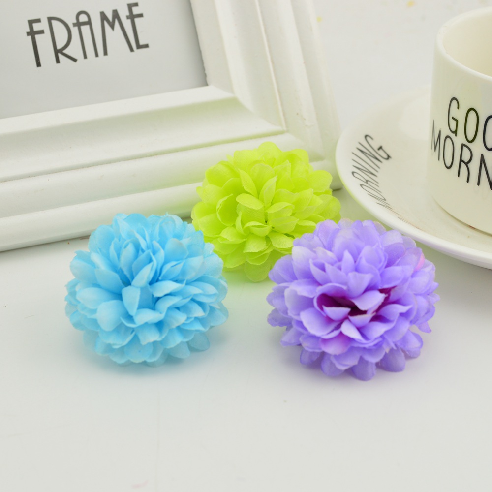 200PCS 5CM Silk Chrysanthemum  - Christmas Wreath Fake avaliação e preço