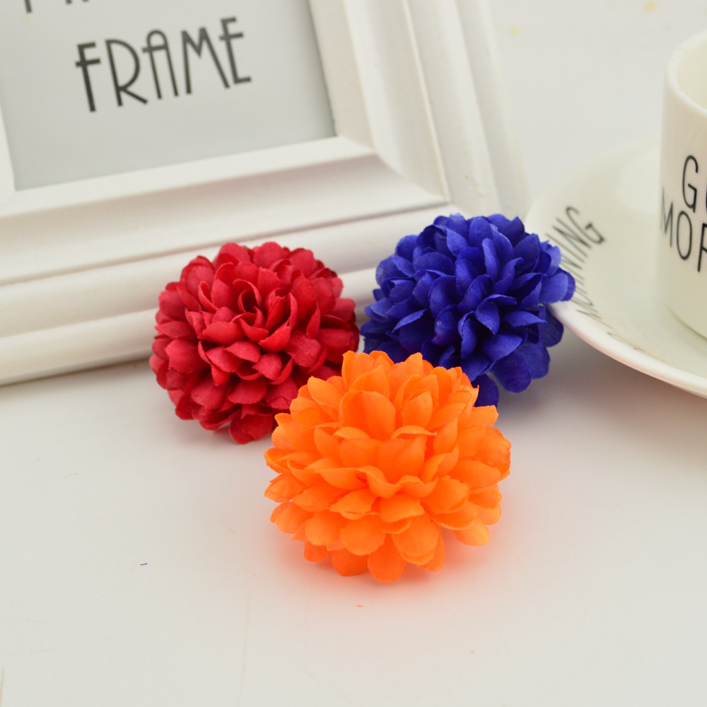 200PCS 5CM Silk Chrysanthemum  - Christmas Wreath Fake avaliação e preço