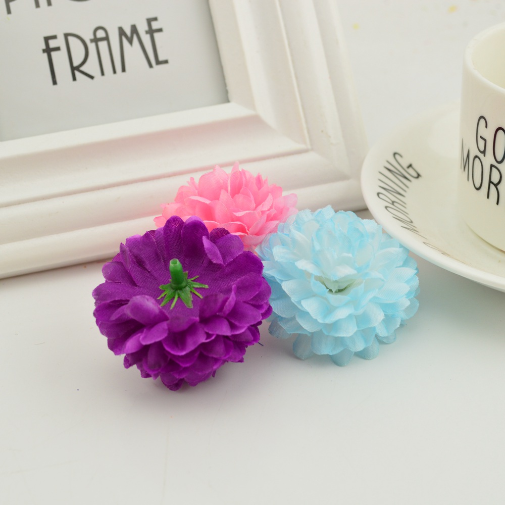 200PCS 5CM Silk Chrysanthemum  - Christmas Wreath Fake avaliação e preço
