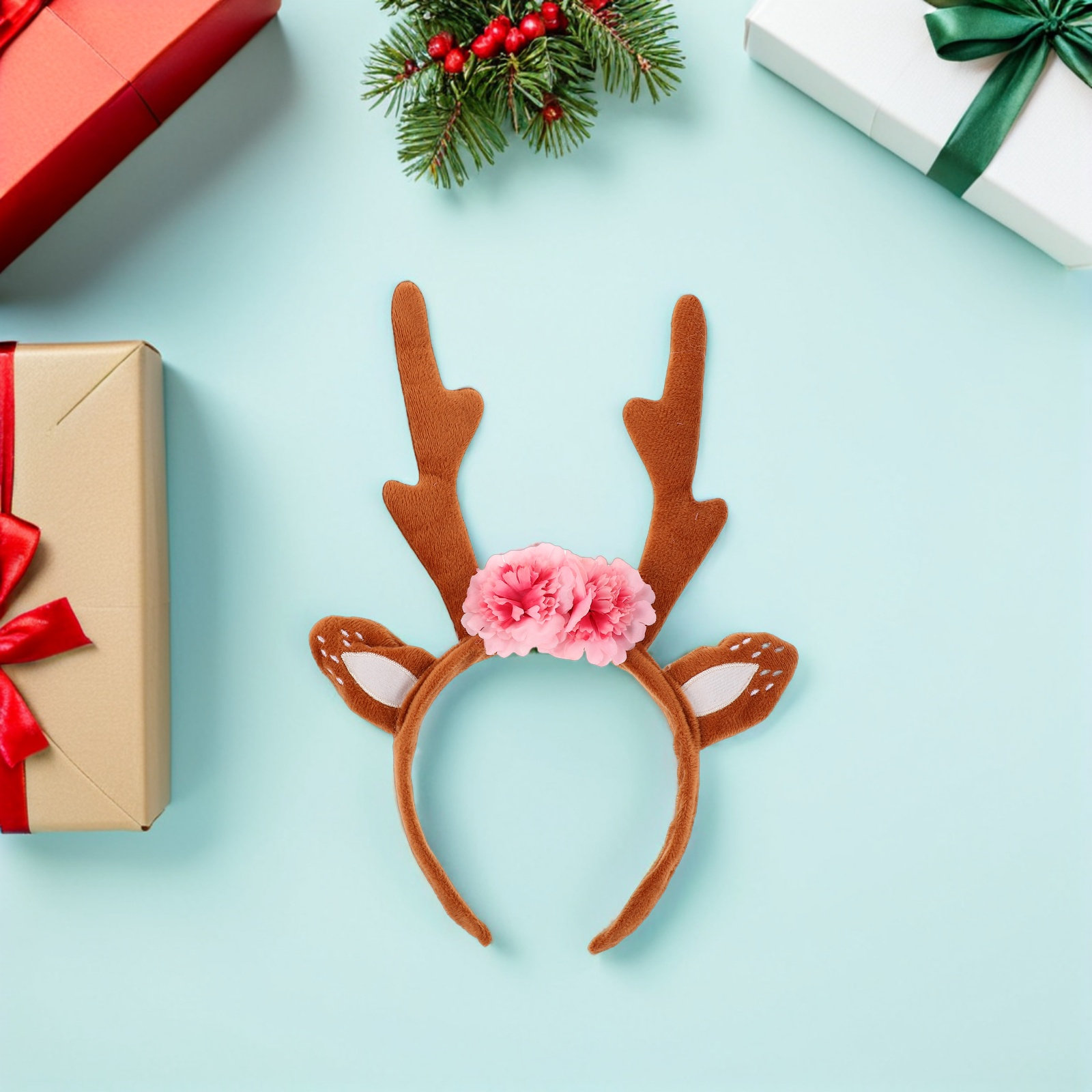 Reindeer Antlers Headband Chri - Reindeer Antlers Headband avaliação e preço