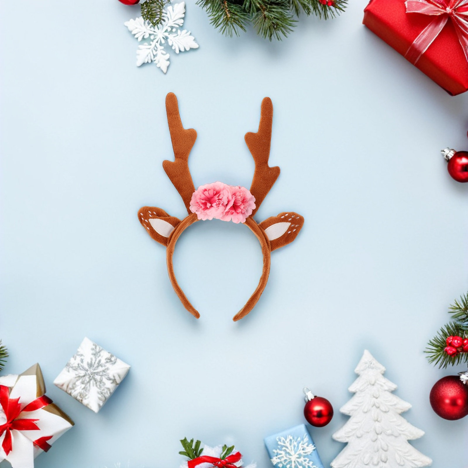 Reindeer Antlers Headband Chri - Reindeer Antlers Headband avaliação e preço