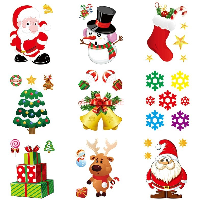 1PCS Removable Christmas Stati - Snowflake Window Decal avaliação e preço