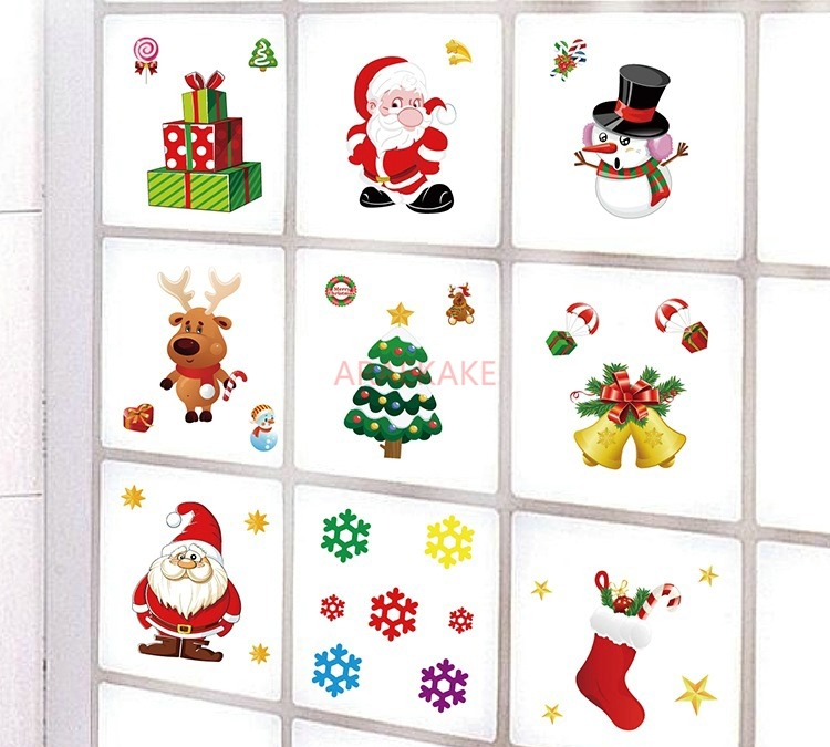 1PCS Removable Christmas Stati - Snowflake Window Decal avaliação e preço