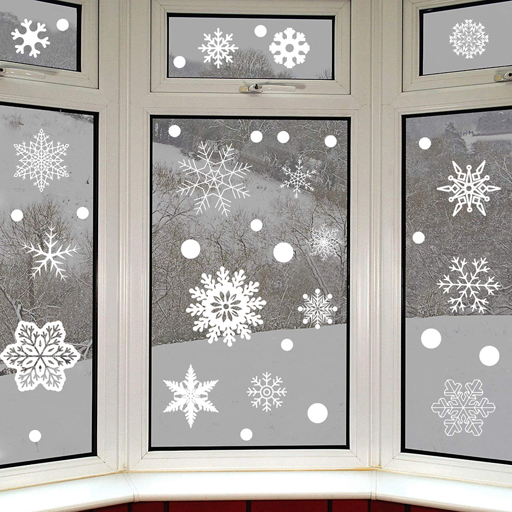 37PCS Gift Xmas Festival Suppl - Snowflake Window Decal avaliação e preço