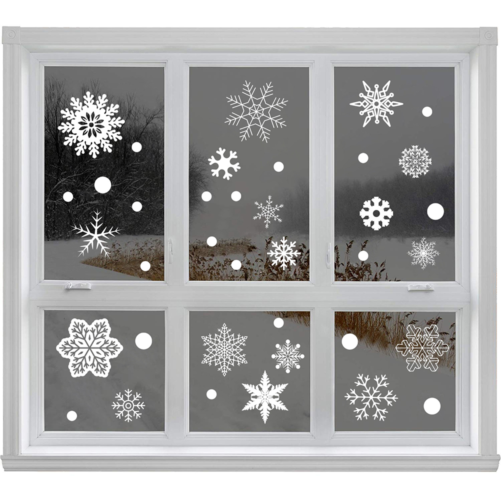 37PCS Gift Xmas Festival Suppl - Snowflake Window Decal avaliação e preço