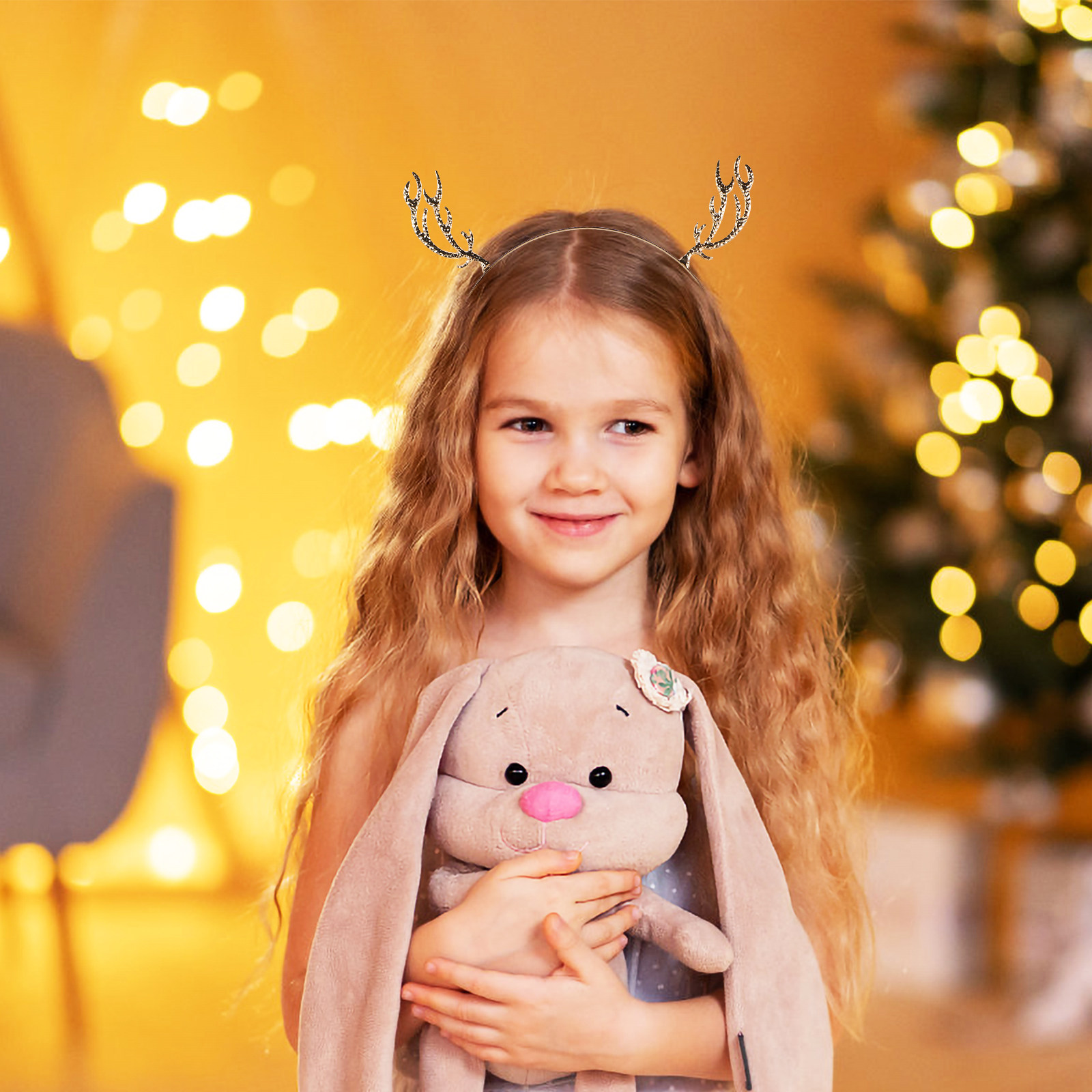 Christmas Antler Headband Rein - Reindeer Antlers Headband avaliação e preço
