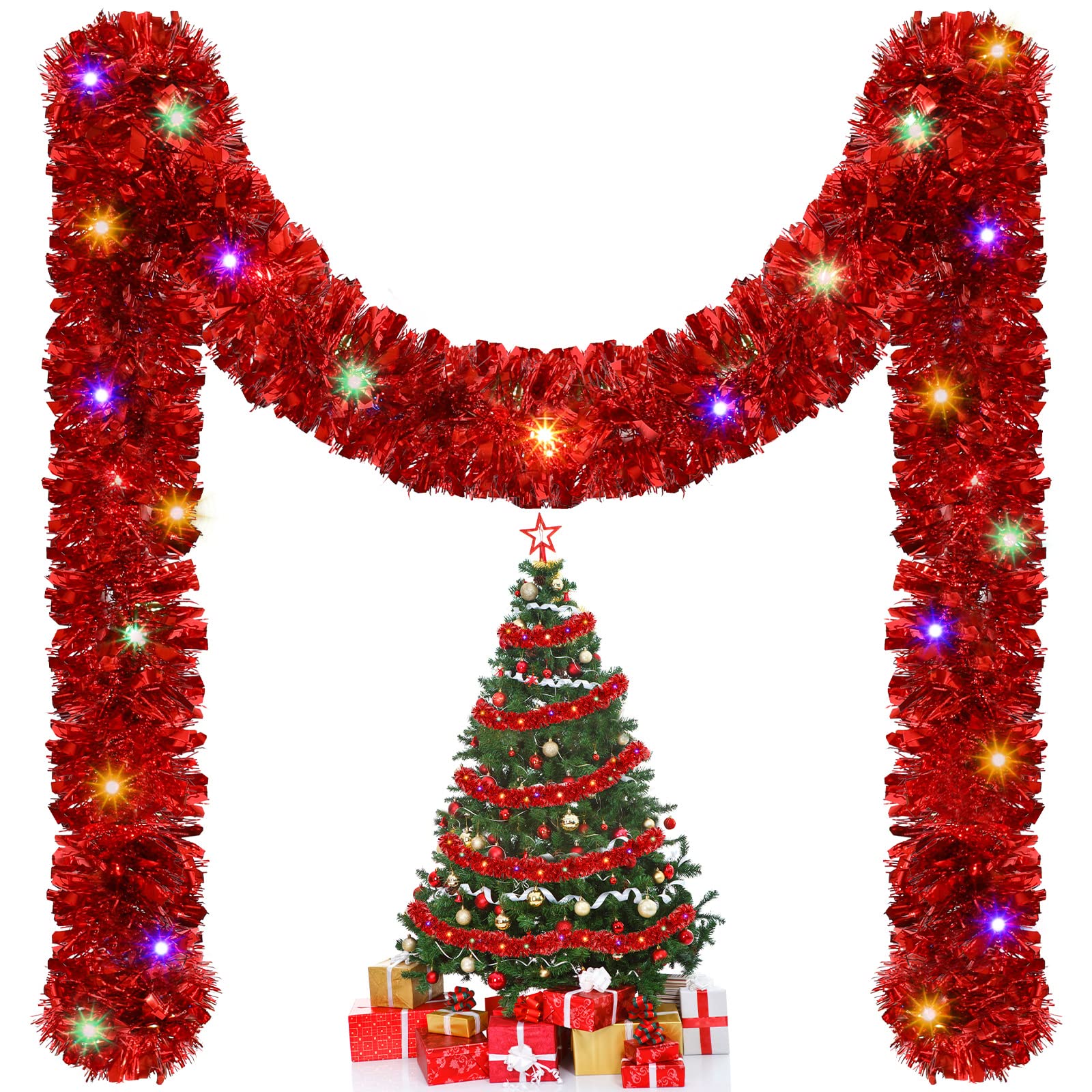 1/3pcs 5M Christmas Tinsel Gar - Tinsel Garland Decoration avaliação e preço