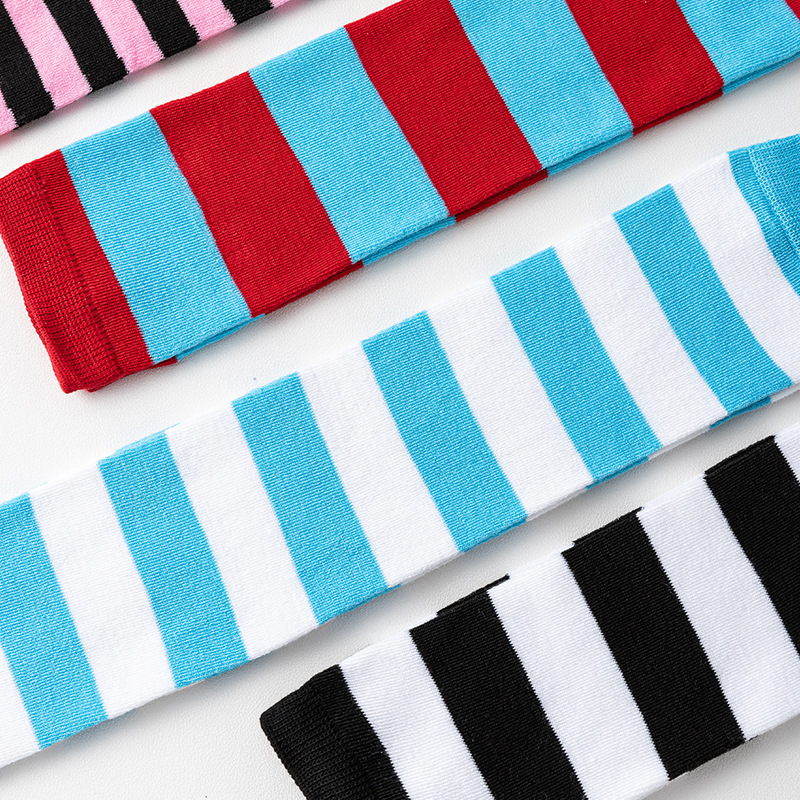 Striped Over Knee High Socks W - Christmas Stocking Hanging avaliação e preço