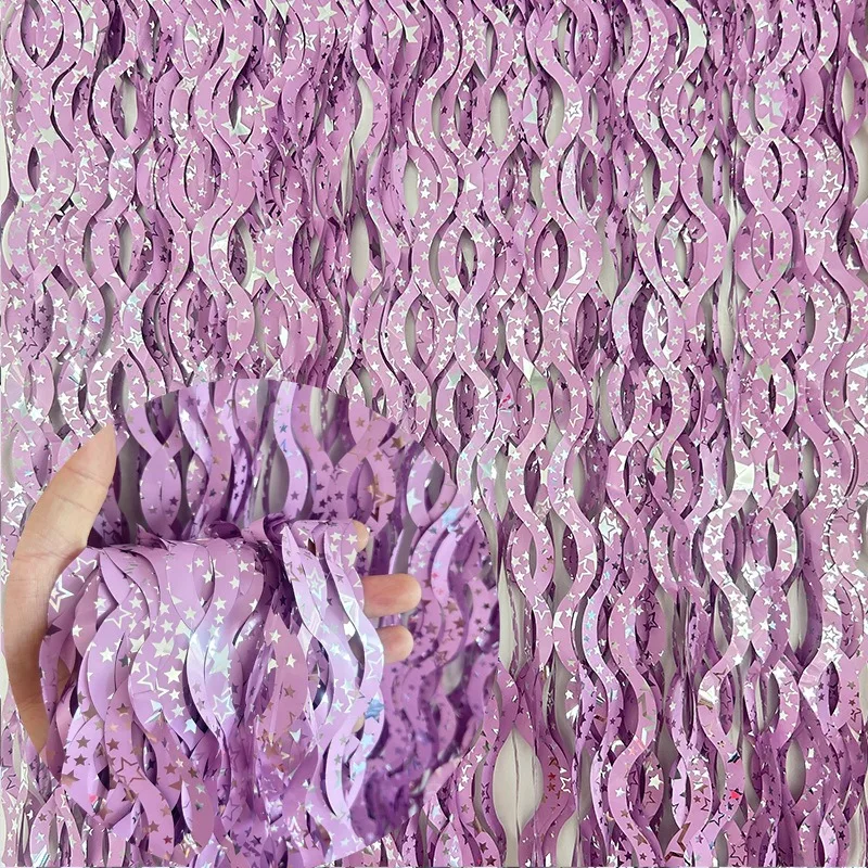 1X2M Star Colorful Rain Tinsel - Tinsel Garland Decoration avaliação e preço