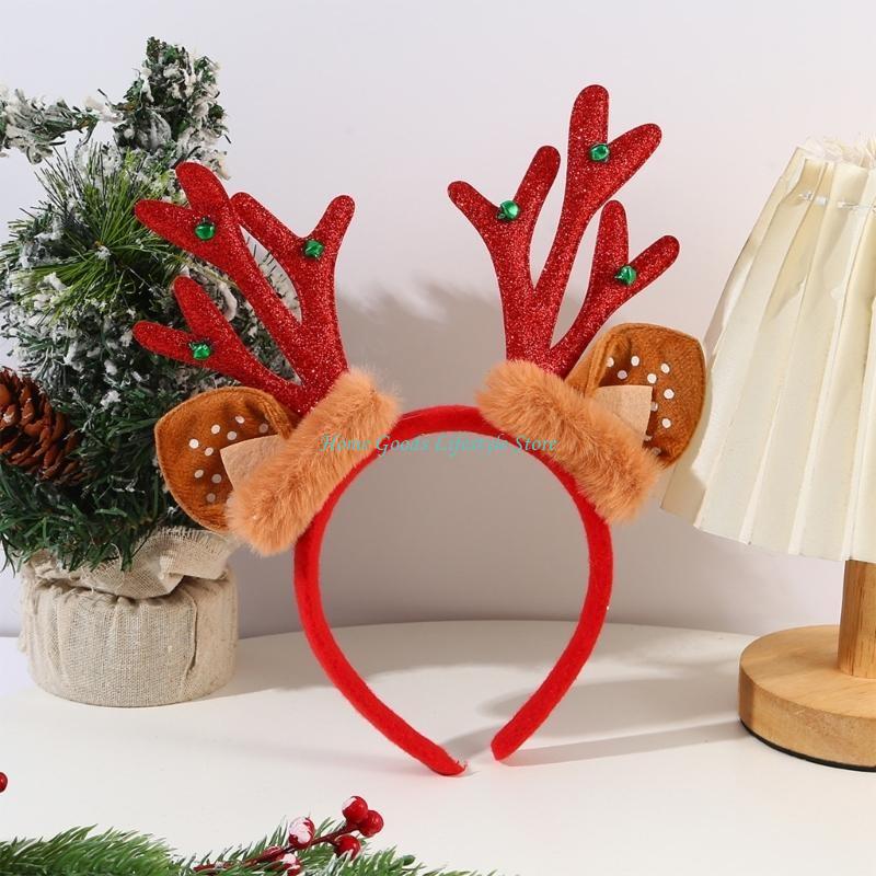 E74E Set Of 6 Festival Reindee - Reindeer Antlers Headband avaliação e preço