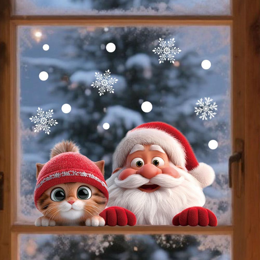 2pcs Christmas Window Clings S - Snowflake Window Decal avaliação e preço
