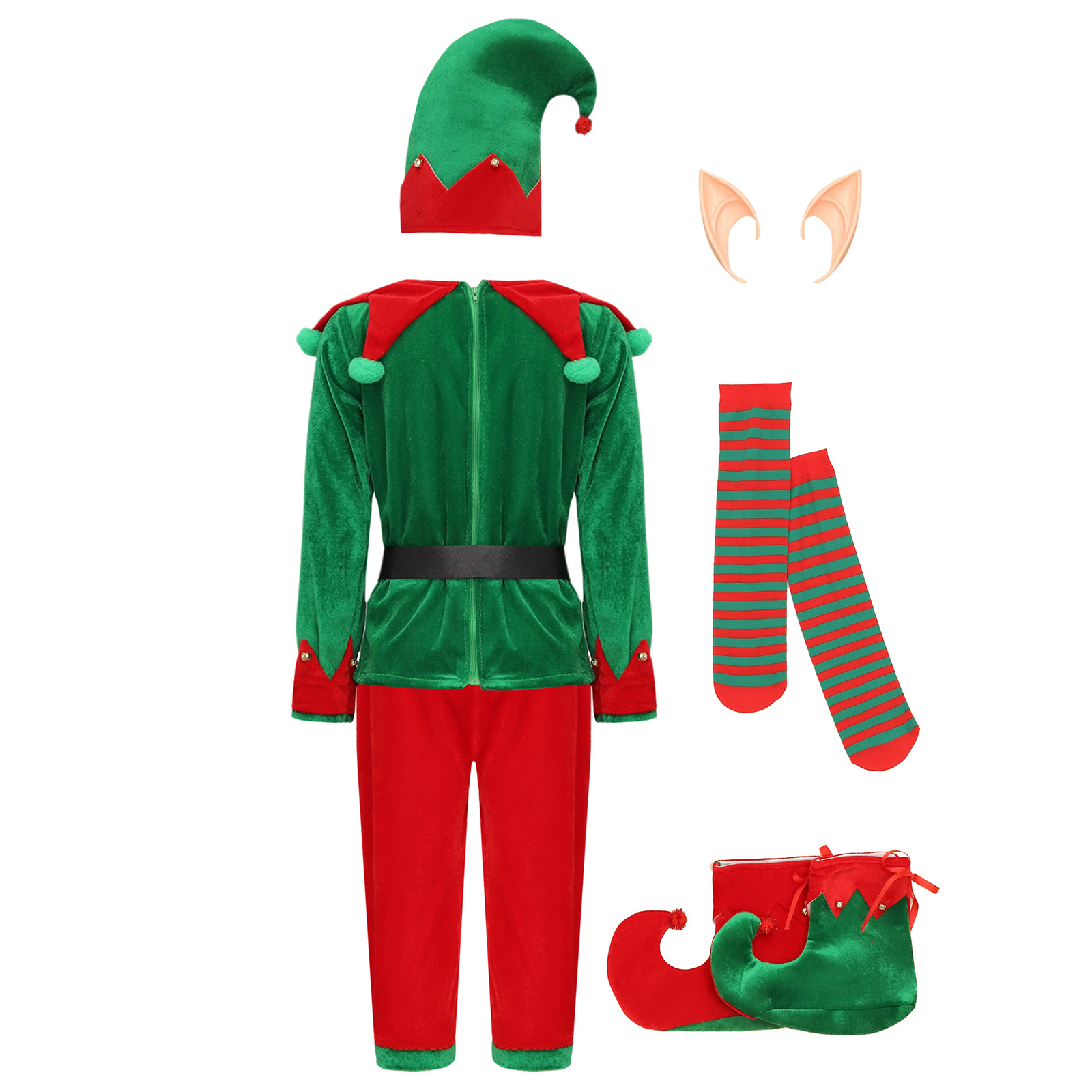 Boys Christmas Santa Claus Cos - Elf Costume Christmas avaliação e preço