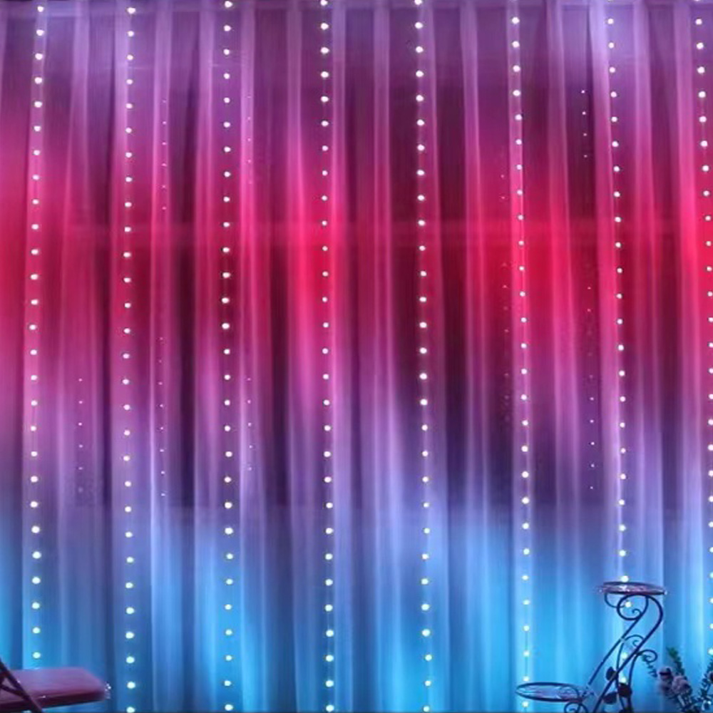 3M RGB Smart LED Curtain Light - Led Fairy String Lights avaliação e preço