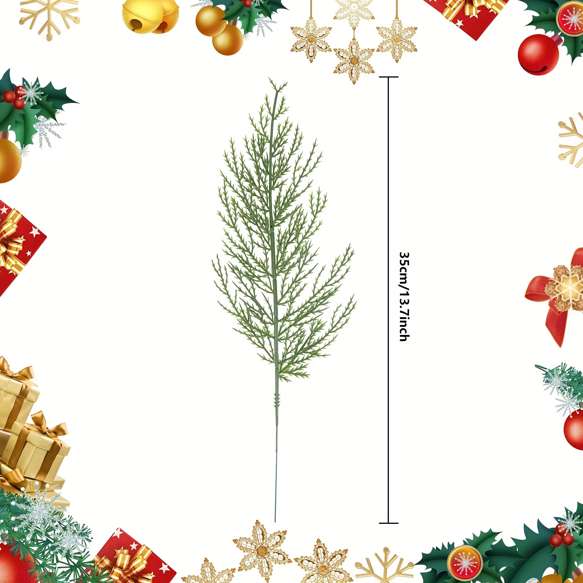 20Pcs Artificial Pine Sprigs F - Christmas Tree Artificial avaliação e preço