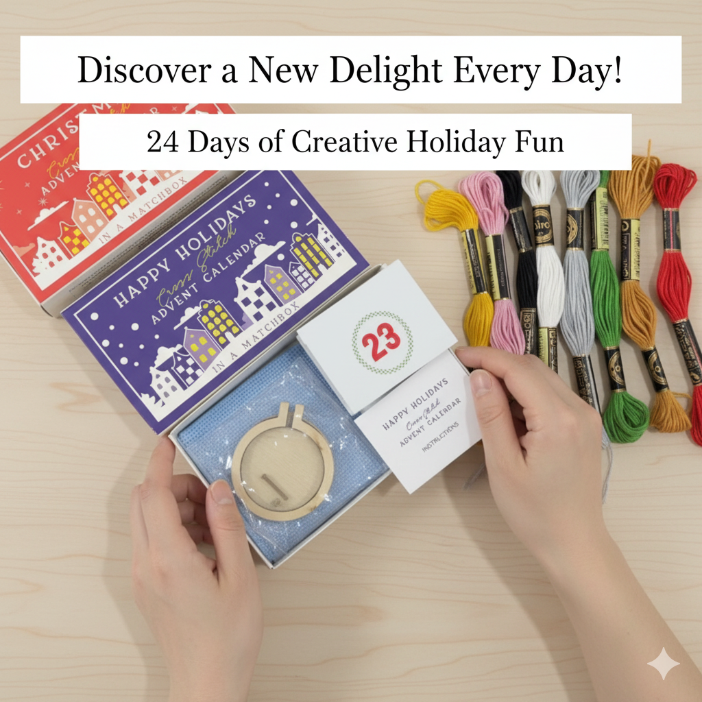 24 Days Countdown Cross Stitch - Advent Calendar Gift avaliação e preço