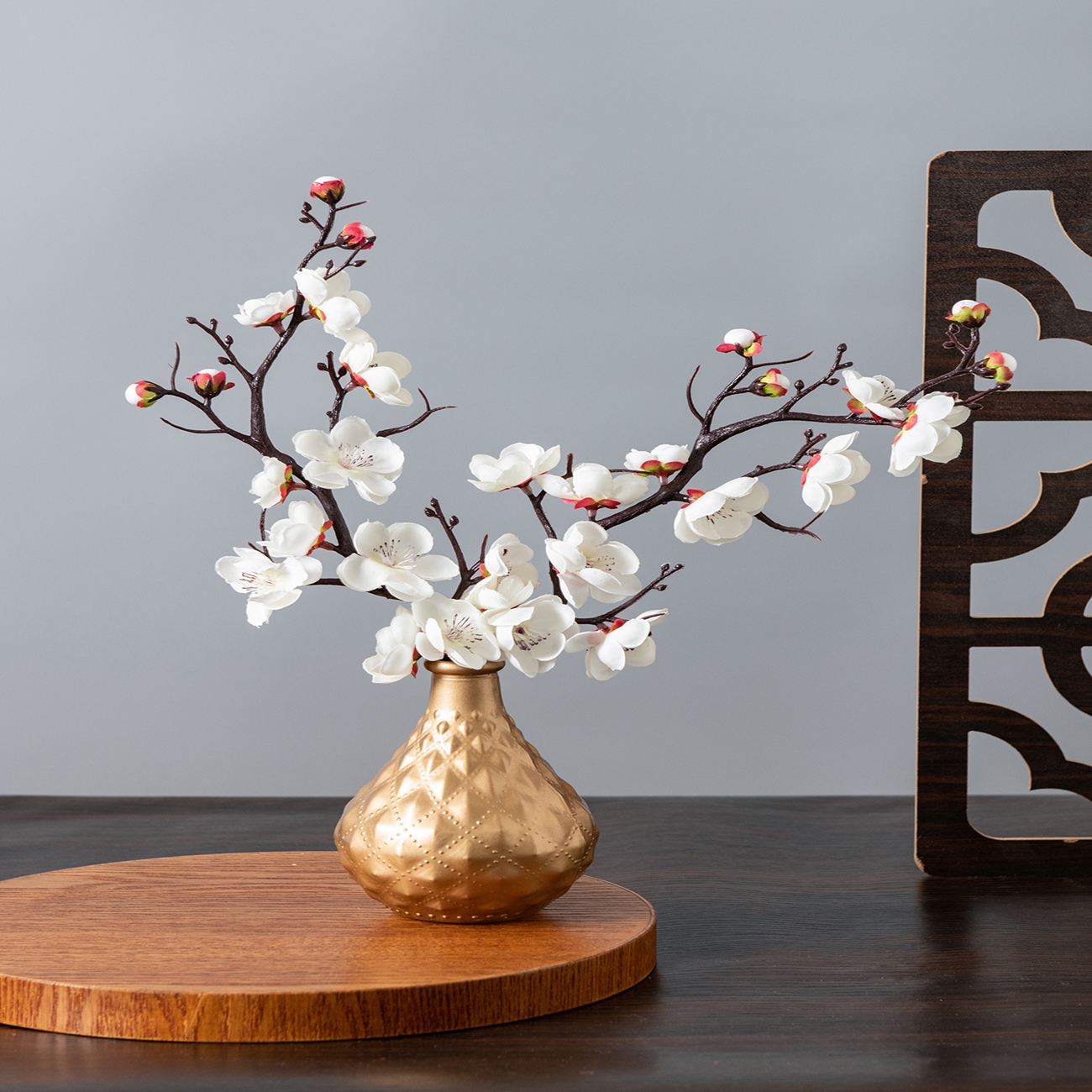 Artificial Flower Spring Plum  - Christmas Wreath Fake avaliação e preço