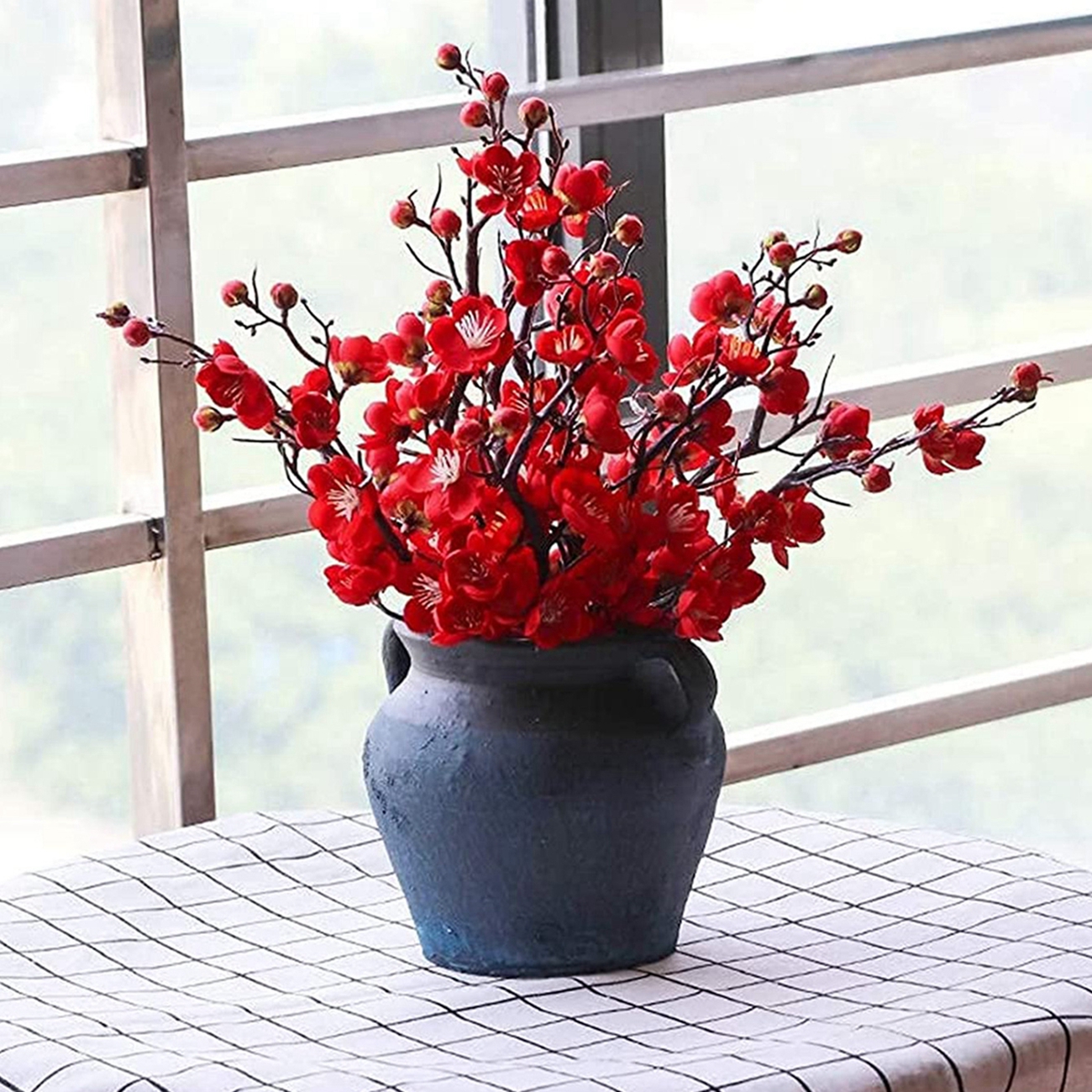 Artificial Flower Spring Plum  - Christmas Wreath Fake avaliação e preço