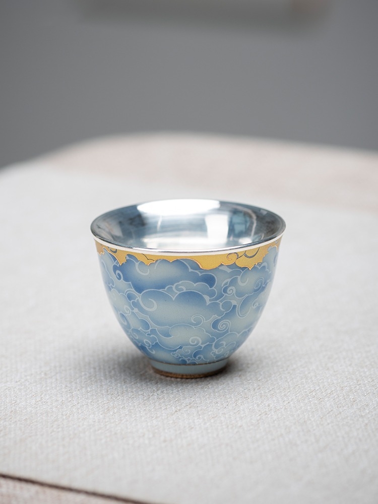 Porcelain wrapped silver cup,  - Gift Box Wrap Set avaliação e preço