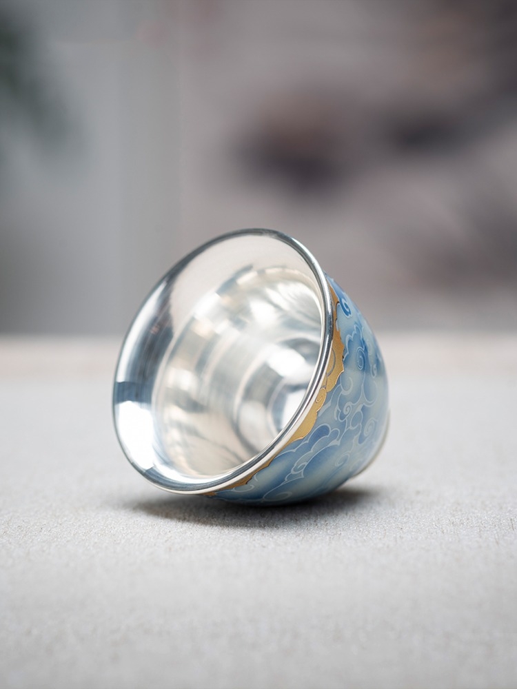 Porcelain wrapped silver cup,  - Gift Box Wrap Set avaliação e preço