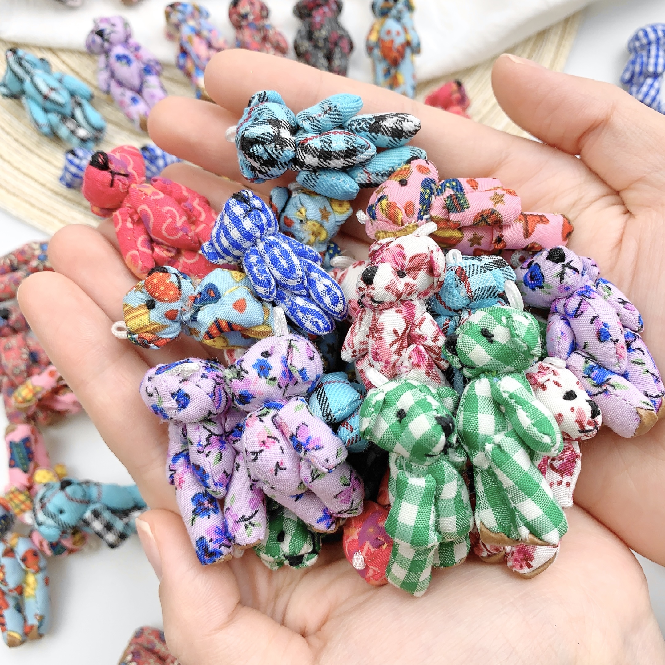 10pcs Mini Joint Bears Plush K - Christmas Throw Blanket avaliação e preço