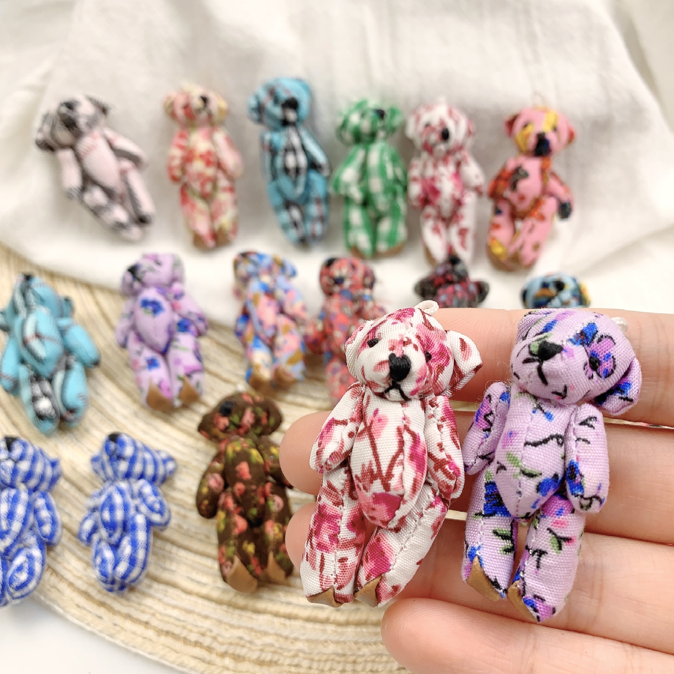 10pcs Mini Joint Bears Plush K - Christmas Throw Blanket avaliação e preço