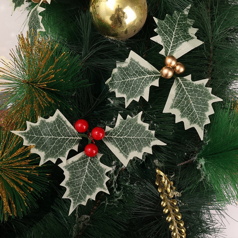 5-50pcs Christmas Holly Berrie - Christmas Wreath Fake avaliação e preço