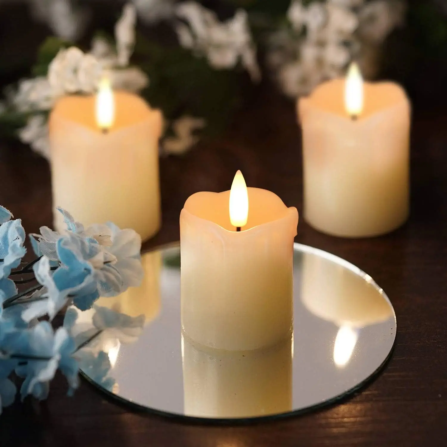 Flameless Votive Candles with  - Holiday Candle Set avaliação e preço