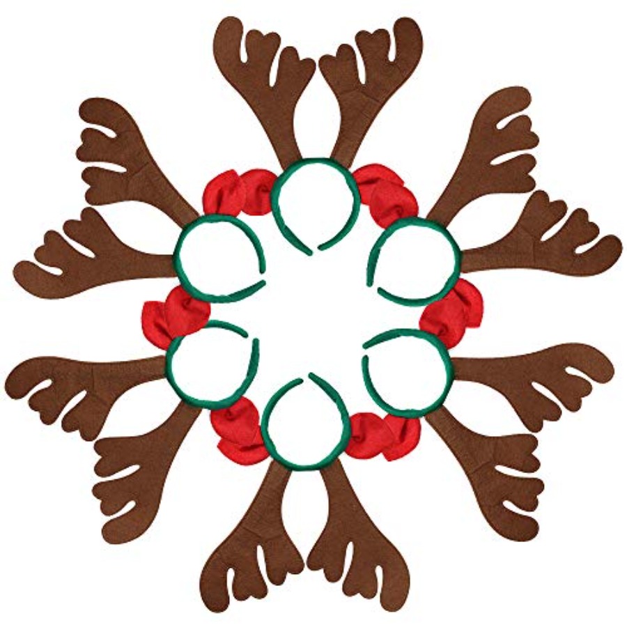 Max Fun 12Pcs Christmas Reinde - Reindeer Antlers Headband avaliação e preço