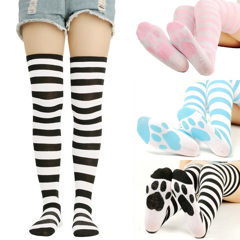 Over Above Knee Socks Womens S - Christmas Stocking Hanging avaliação e preço