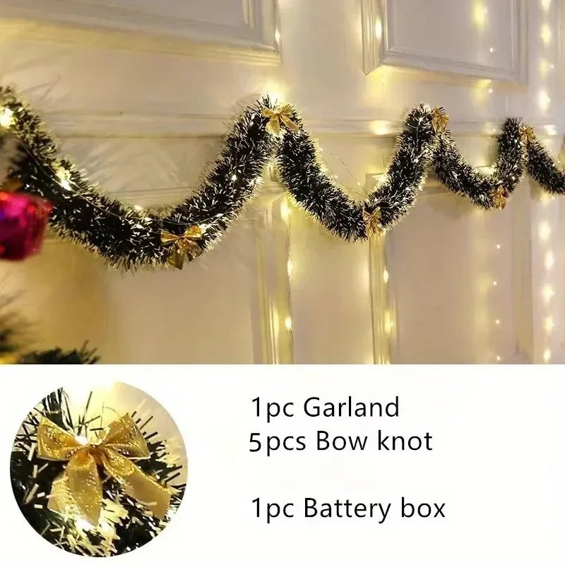 Christmas Tinsel Garland Artif - Tinsel Garland Decoration avaliação e preço