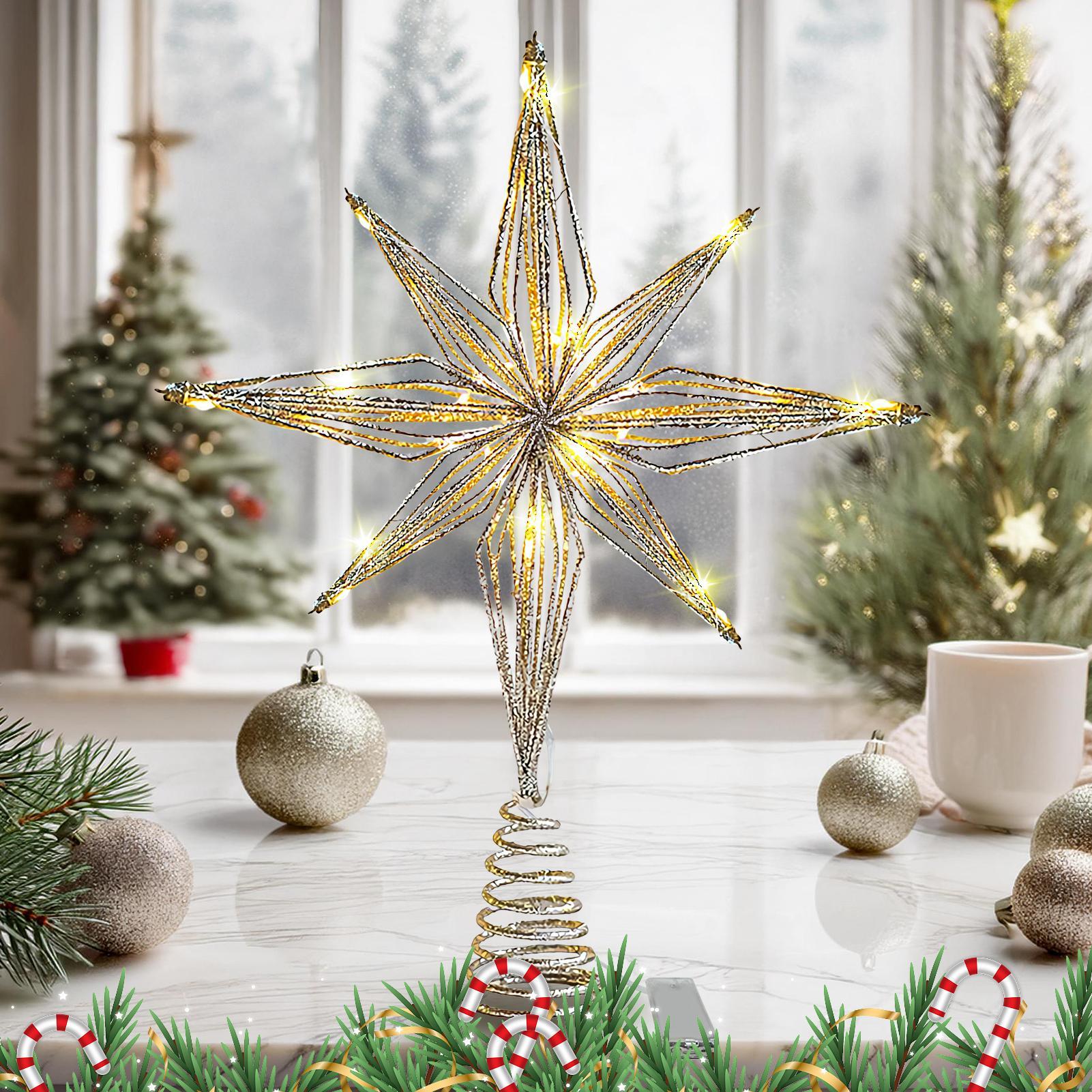 Christmas Tree Topper 3D Star  - Star Tree Topper avaliação e preço