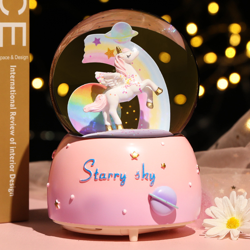 New Crystal Ball Music Box Gir - Snow Globe Musical avaliação e preço